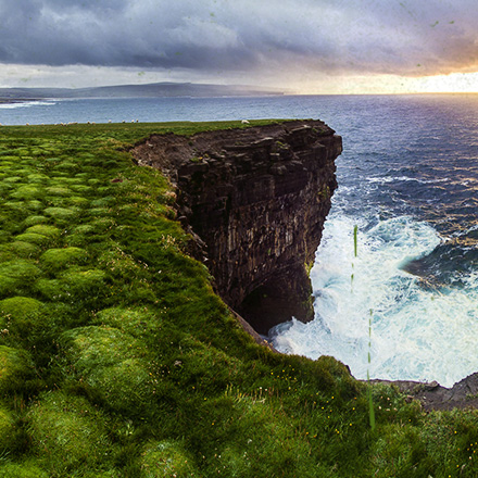 Cliffs along Ireland west coast