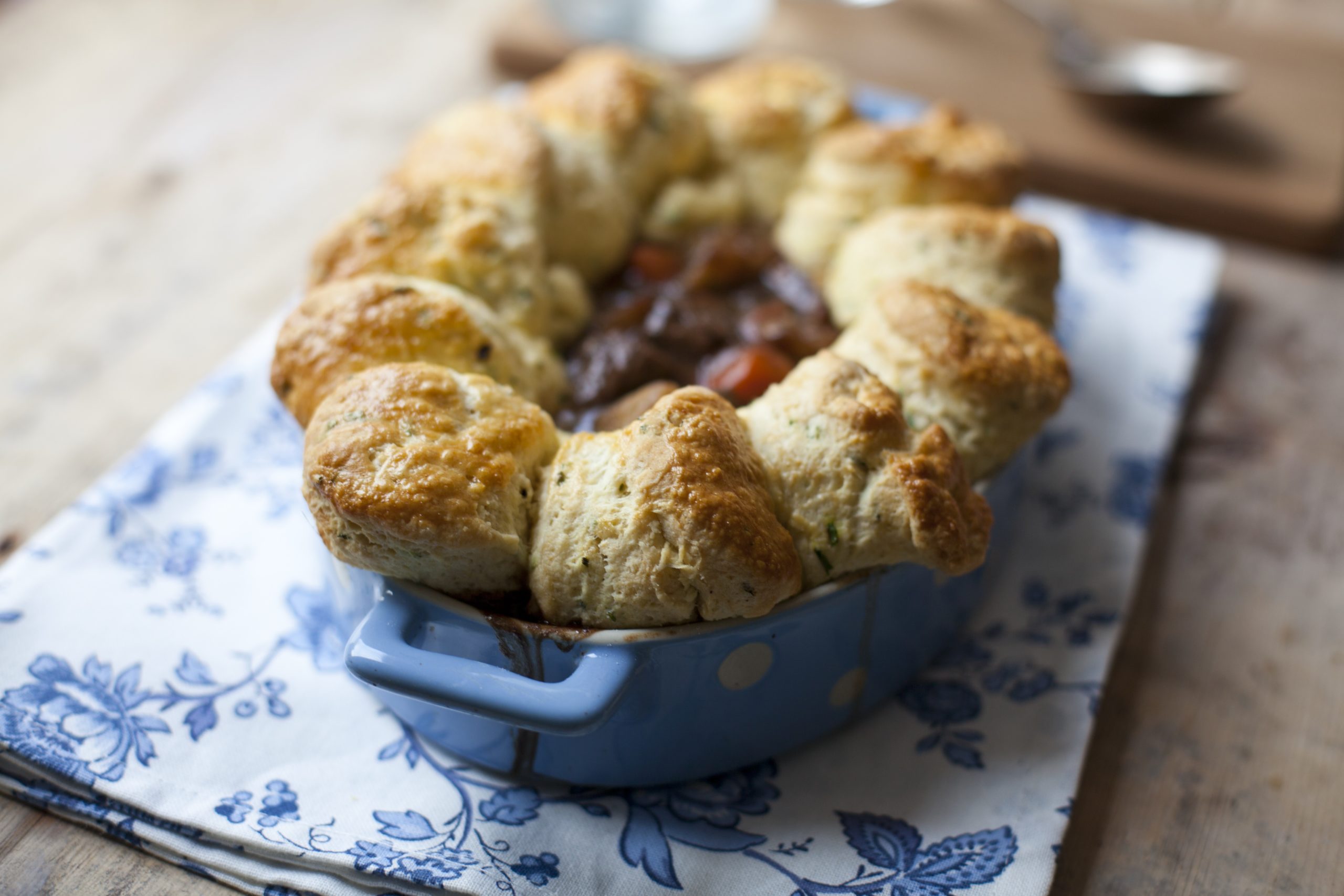 Herby Beef Cobbler