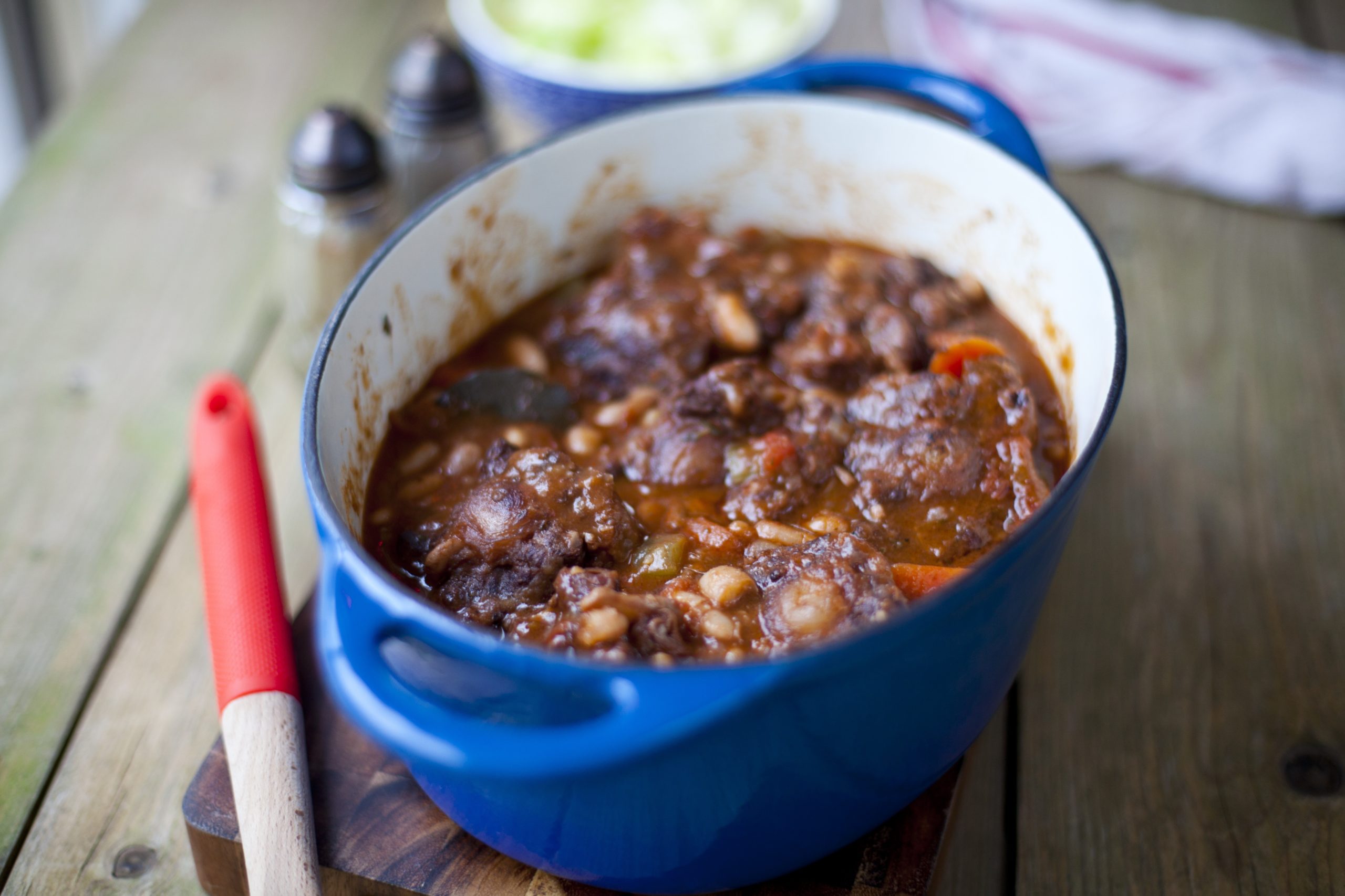 Braised Oxtail with Cannellini Beans