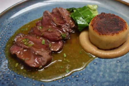 A beef dish from Myrtle Restaurant, London.
