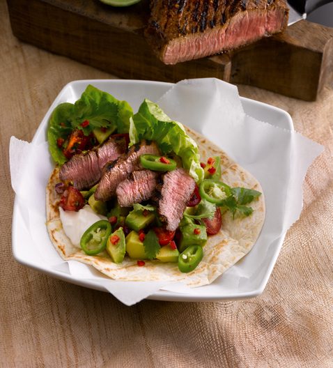 Steak with Mustard Garlic and Thyme