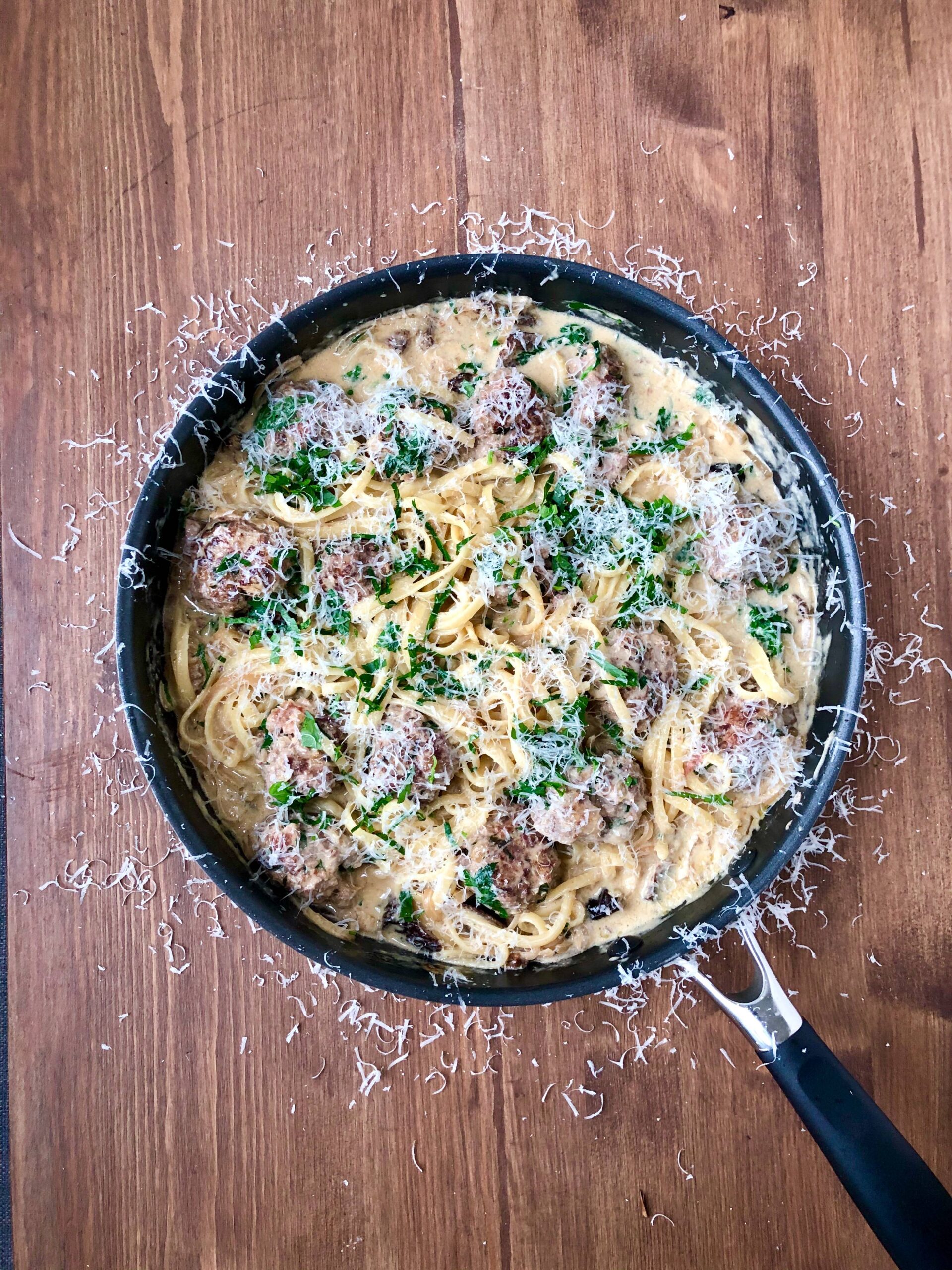 Meatballs with prune and armagnac sauce