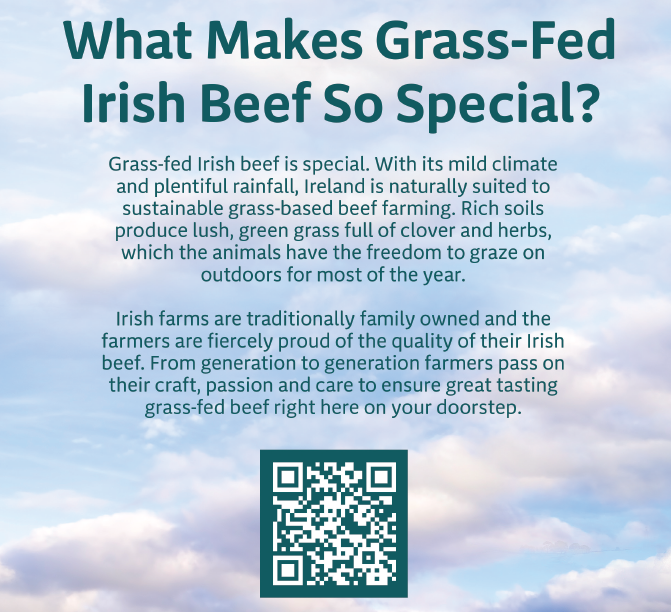 poster for grass-fed Irish beef